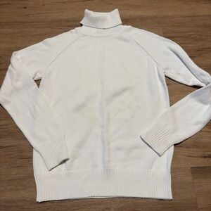 Jeanne Pierre White Turtleneck Sweater